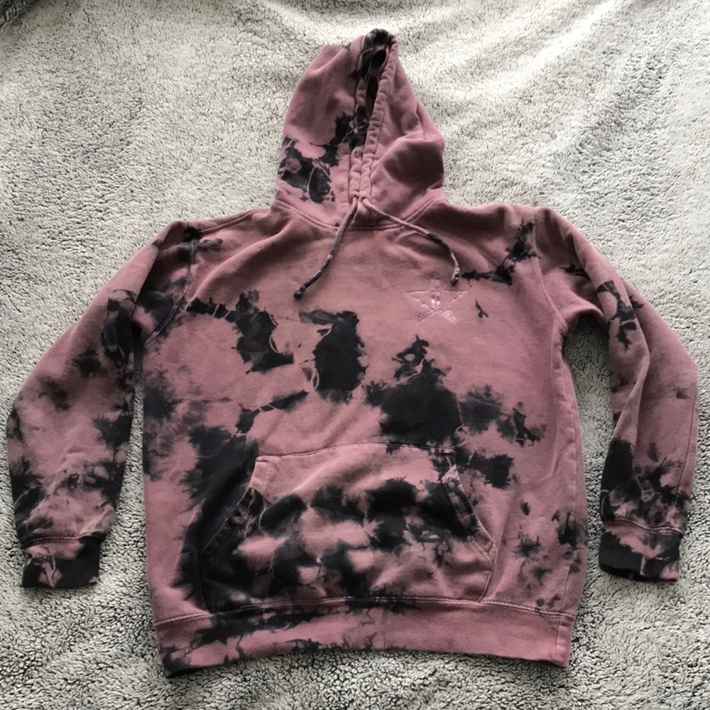 Plum and Black Tie Dye Jeffree Star Hoodie